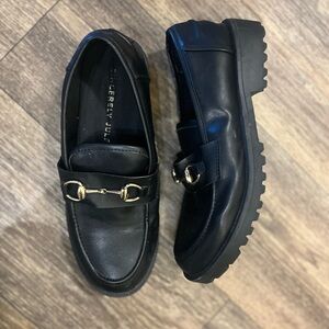 Black loafers